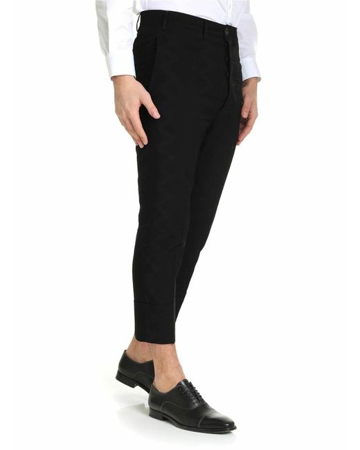 Vivienne Westwood Black Cropped George Pants for men