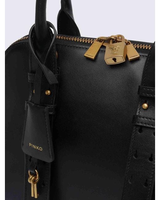 Pinko Black Medium Bowling Bag