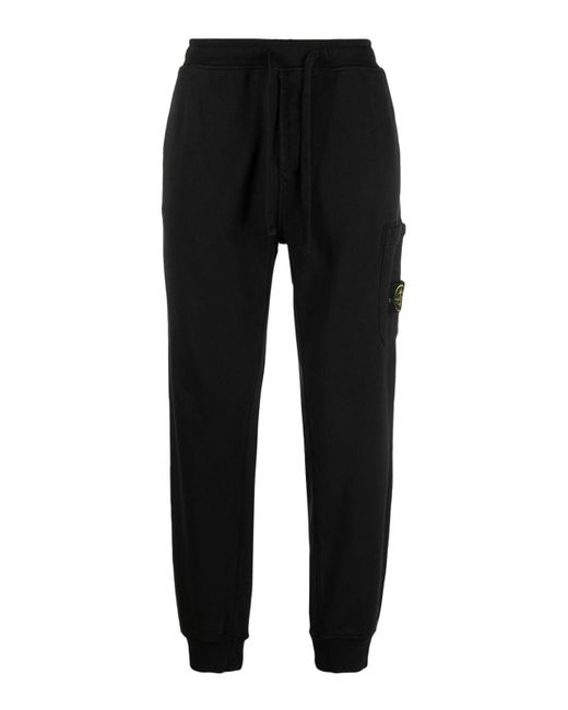Stone Island Black Tracksuit Trousers for men