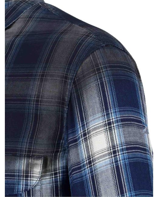 DSquared² Blue Checked Shirt for men