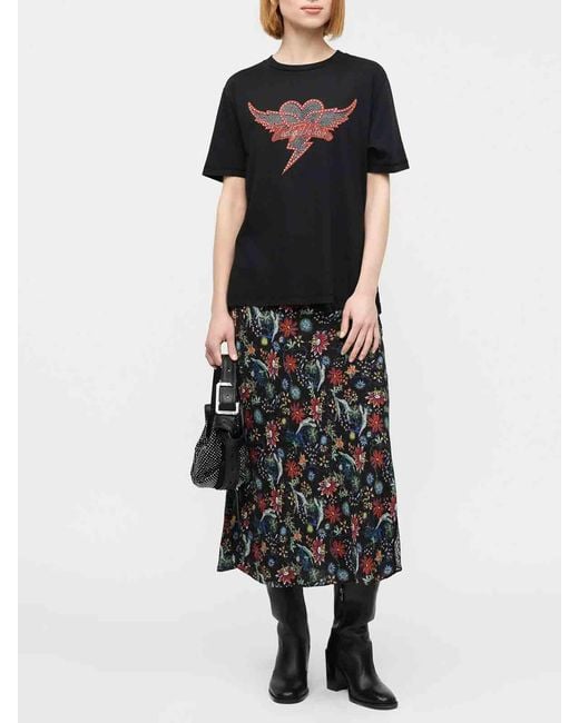 Zadig & Voltaire Multicolor Jayla Soft Virgin Garden