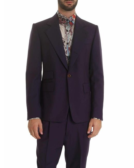 Vivienne Westwood Blue Wool Jacket for men