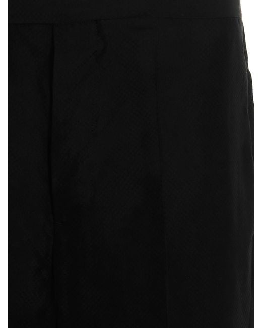 SAPIO Black Jacquard Pants for men