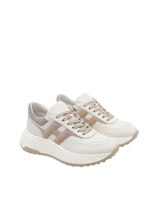 Hogan White Hi-Fi Sneakers
