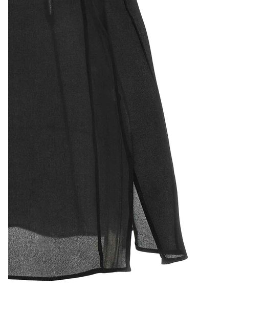 Khaite Black Talsie Sleeveless Top