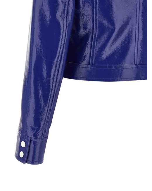 Courreges Blue 'Reedition Vinyl' Jacket
