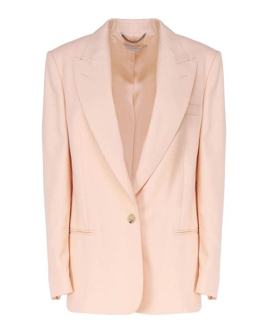 Stella McCartney Pink Single-Breasted Blazer