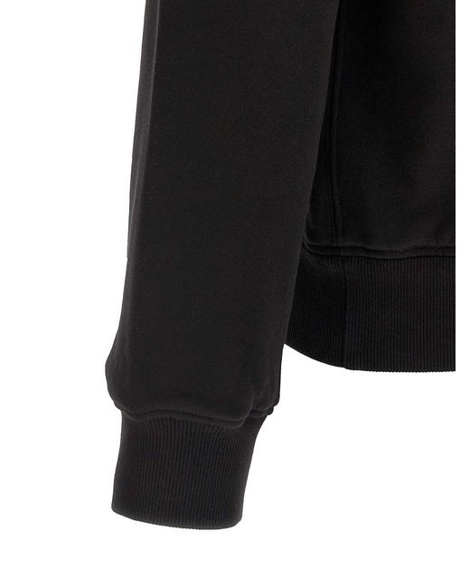 Dolce & Gabbana Black Heraldic Patch Sweatshirt for men