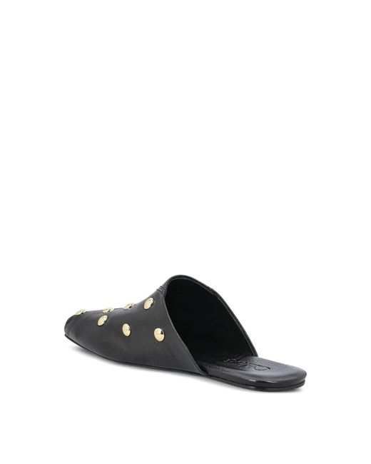 Chloé Black Flat Mules