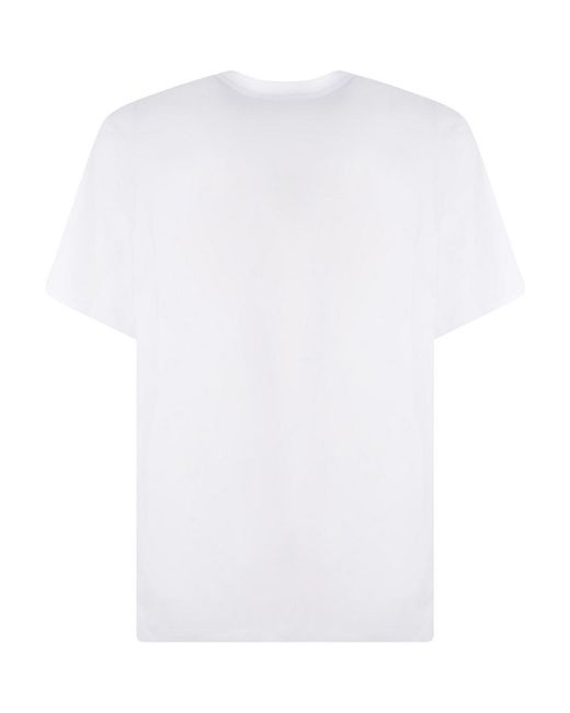 T-Shirt di MSGM in White da Uomo