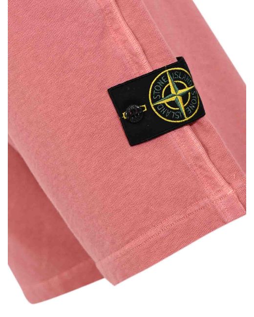 Stone Island Red Bermuda Shorts for men