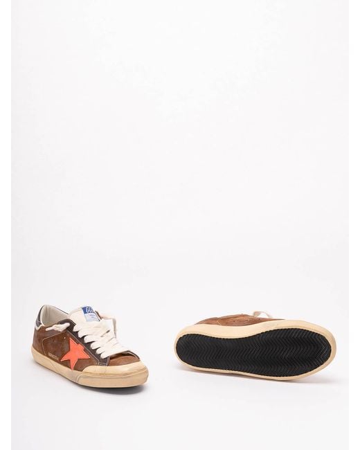 Golden Goose Deluxe Brand Brown 'Super-Star' Sneakers for men