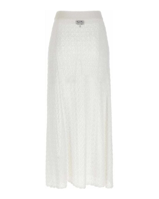 Ganni White Skirt