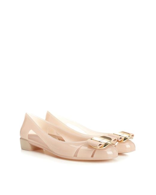 Ferragamo Natural New Ballerina Vara