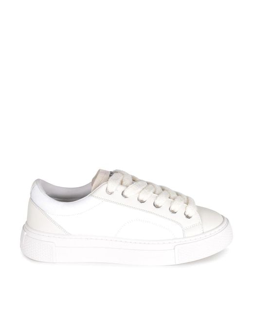 State of Order White Sneakers Made Of Leather for men