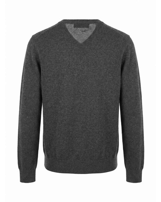 Brunello Cucinelli Blue Cashmere Sweater for men