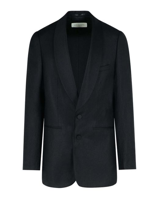 Dries Van Noten Black Bartux Wool Blend Blazer for men