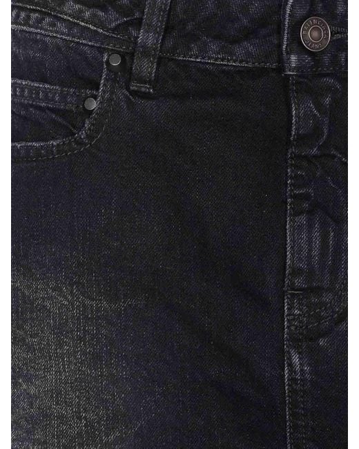 Balenciaga Black Denim City Mini Skirt