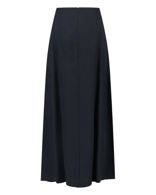 Aspesi Blue Classic Skirt With Silhouette