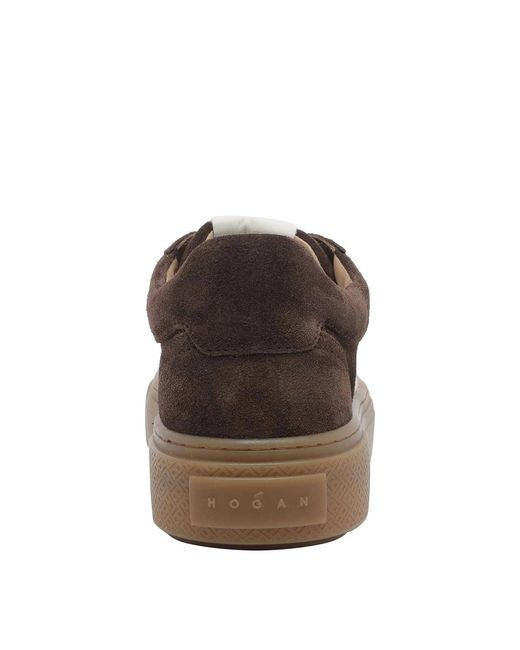 Hogan Brown Crosswind Sneakers