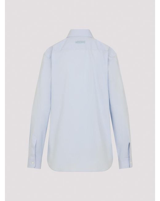 Moschino Blue Cotton Shirt