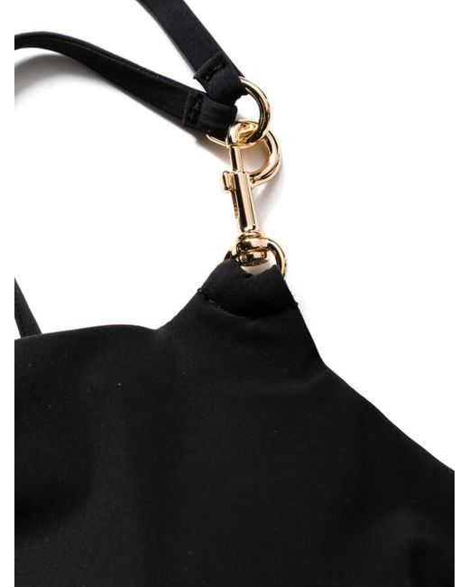 Tory Burch Black One-Shoulder Swimsuit