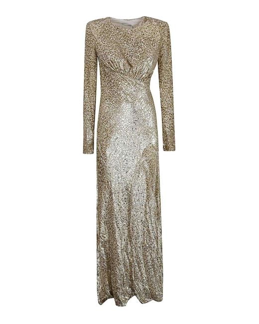 Self-Portrait Metallic Dress