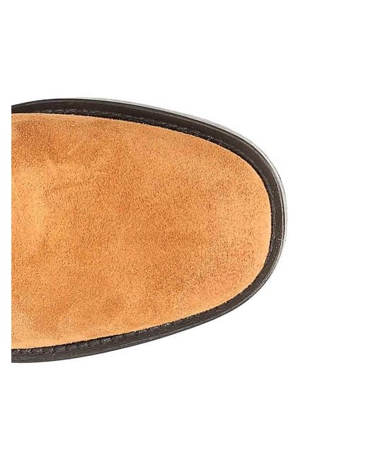 Chloé Brown Dakota Suede Biker Boots