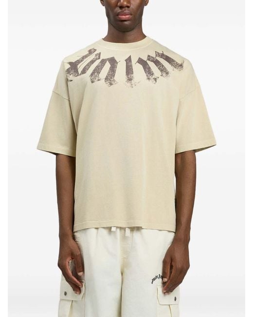 Palm Angels Natural Logo T-Shirt for men