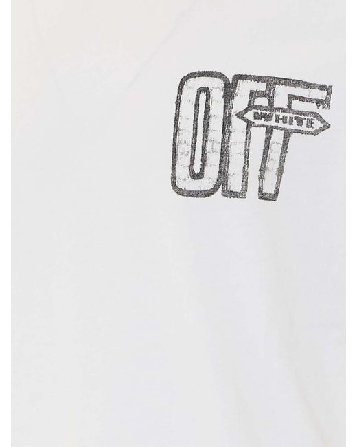 Off-White c/o Virgil Abloh White Motion Arrow Skate T-Shirt for men