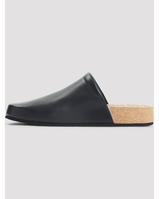 Balenciaga Black School Flat Mules for men