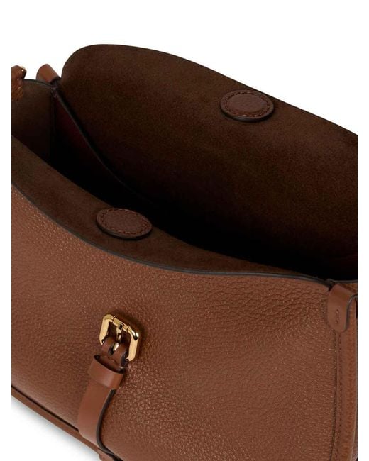 Etro Brown Medium Leather Pony Bag
