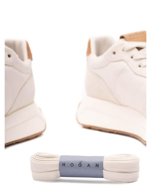 Hogan Pink H641 Leather Sneakers