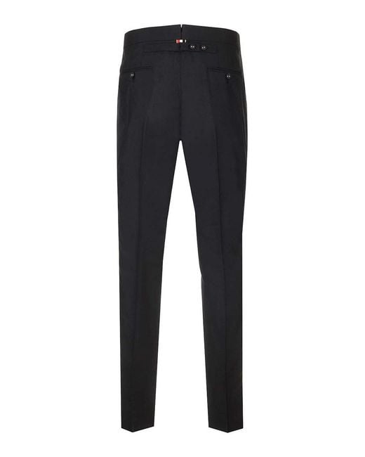Thom Browne Blue Skinny Trousers for men