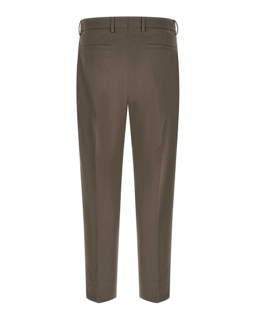 Zegna Gray Tailored Trousers for men