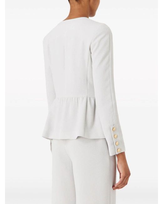 Emporio Armani White Tech Fabric Jacket