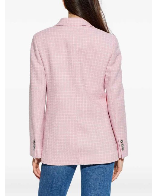 Versace Pink Crêpe Tweed Blazer