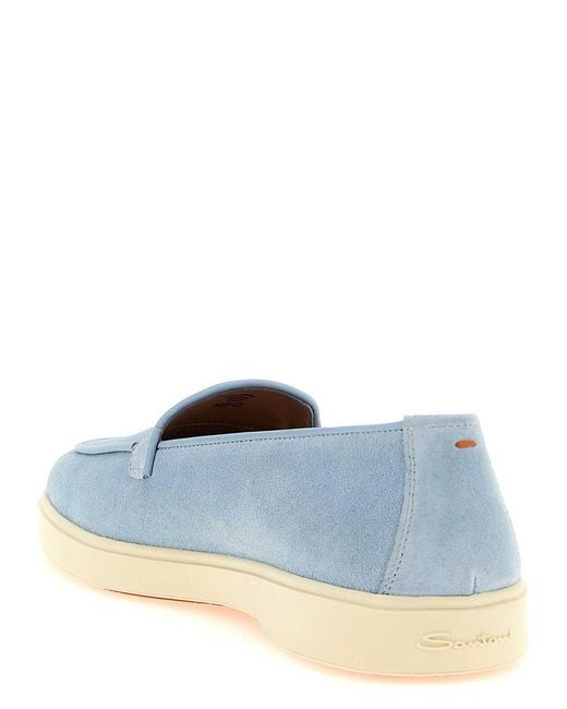 Santoni Blue Debora Loafers