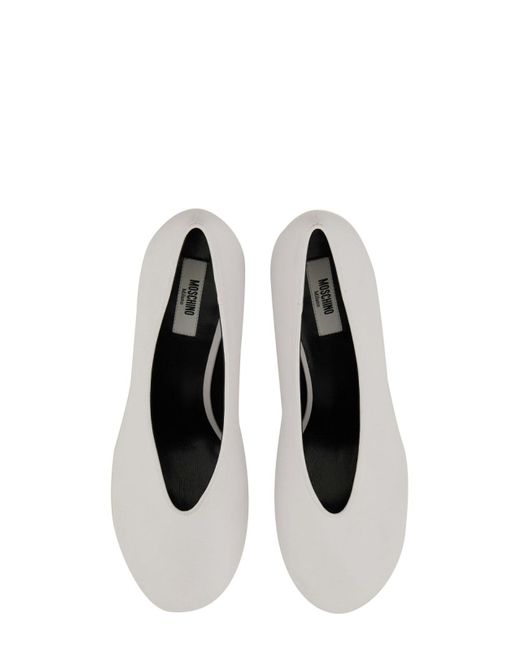 Moschino White Decollete Duck