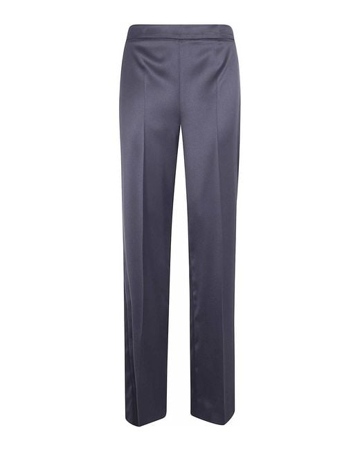 Twinset Blue Wide Leg Relaxed Trousers