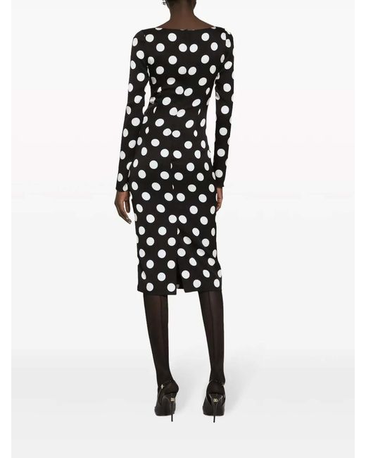 Dolce & Gabbana Black Silk Dress