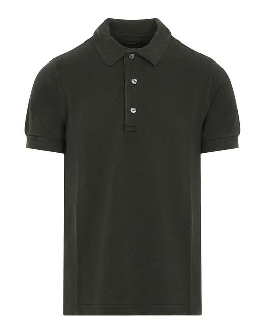 Tom Ford Black Lyocell Polo for men