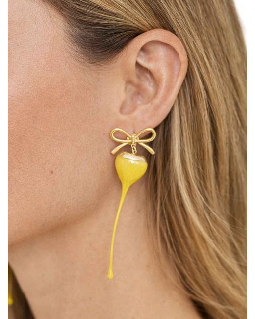 OTTOLINGER Yellow Tone Bow Earrings
