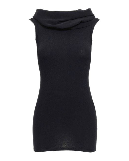 Wardrobe NYC Black Mini Off Shoulder Dress