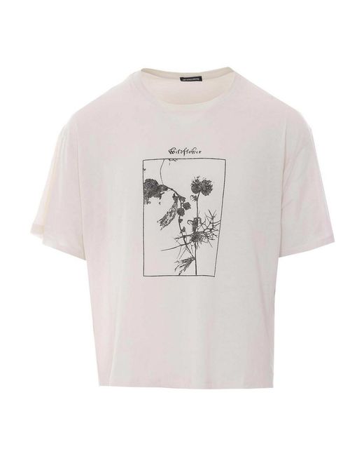 Ann Demeulemeester White Ivory And Boxy T-Shirt for men
