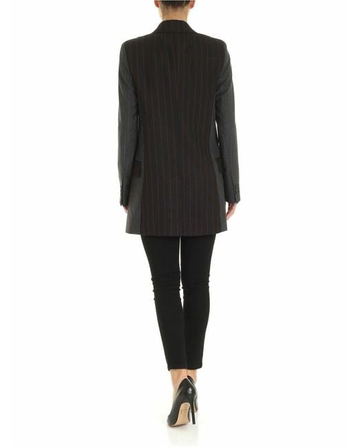 McQ Alexander McQueen Black Striped Blazer
