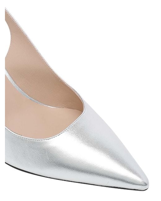 Stuart Weitzman White Stuart Power Slingback