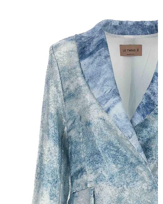 Le twins Blue Como Blazer