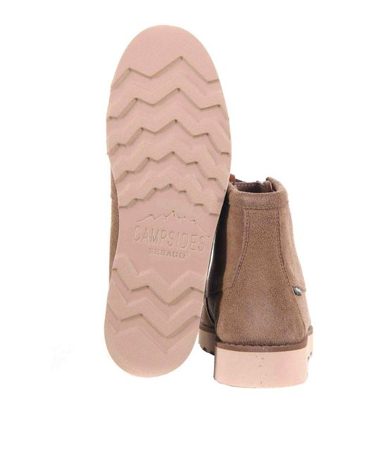 Sebago Brown Suede Boots for men
