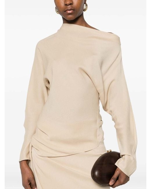 Cortana Natural Isolde Silk Top